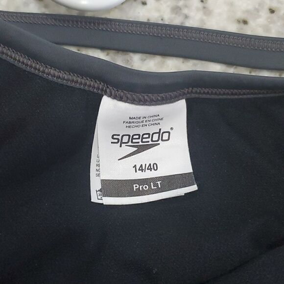 Speedo Flyback One Piece Swimsuit, Pro LT Black, Women's 14/40 - Picture 4 of 5